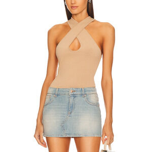 Ser.O.Ya 'Nori' Brown Ponte Top Size XS